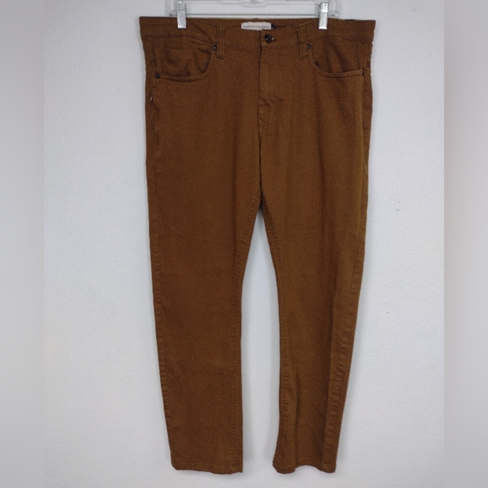 Hudson & Barrow NYC. For The Weekend. Brown Tan  Casual Pants/Jeans. 36"X31.5"